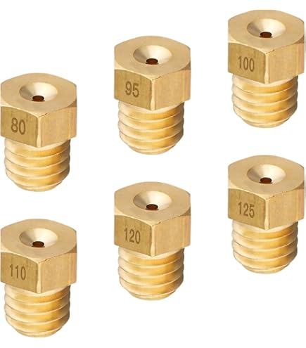 Amazon | Jetsetmoto ミクニ 六角/小 メインジェット [6X8] #105#110